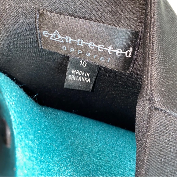 CONNECTED APPAREL Half Sleeve Black dress size 10 - Picture 4 of 5